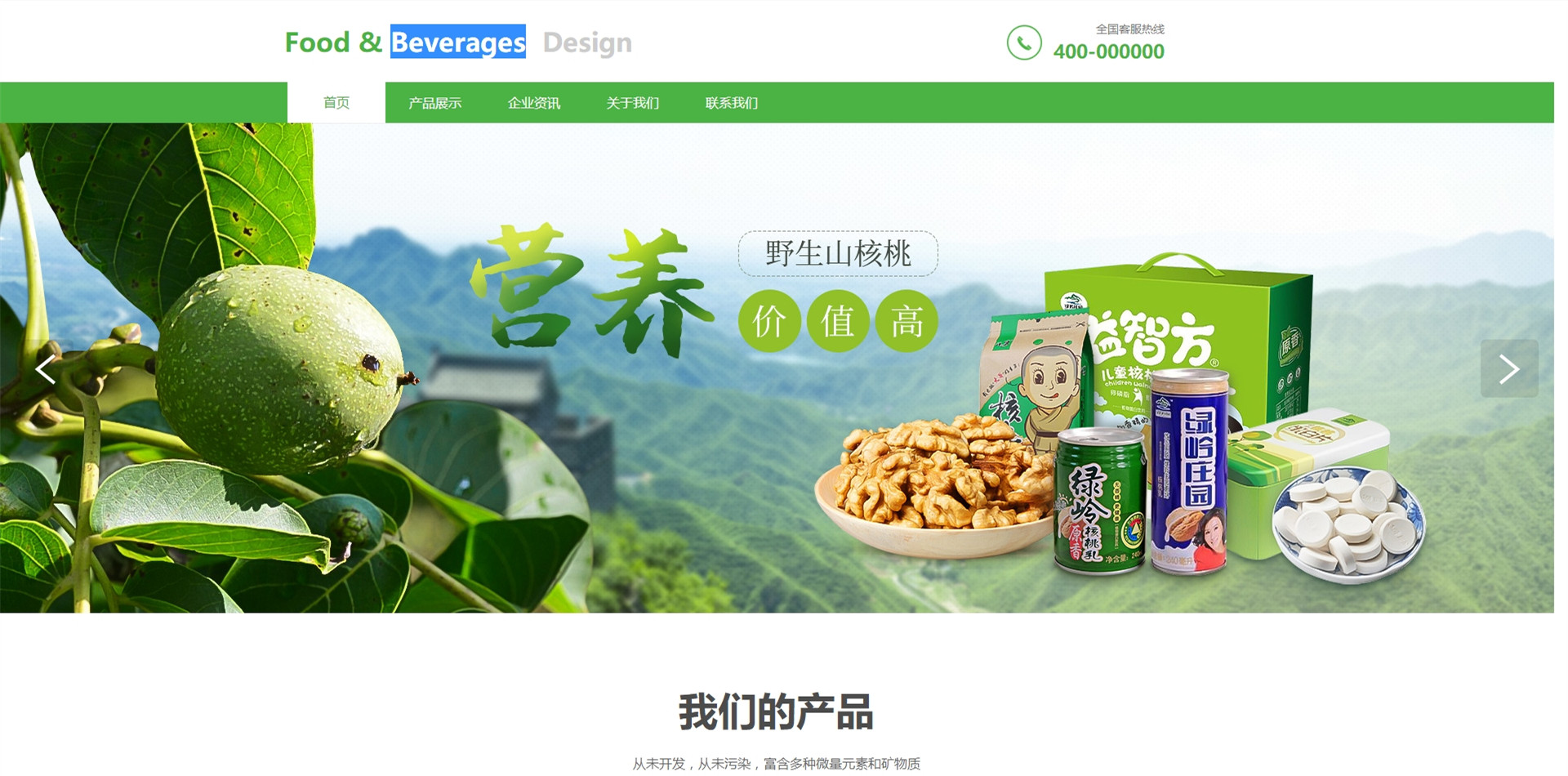 西安网站设计-食品饮料